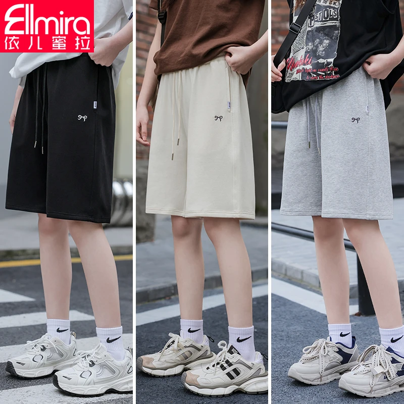 8313女童运动短裤女孩休闲儿童五分裤潮流裤子2024新款洋气宽松