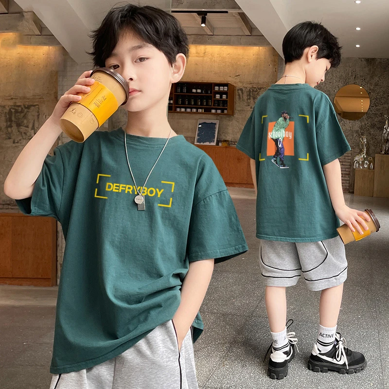 童装男女短袖t恤纯棉夏季新款儿童宝宝半袖上衣中小童