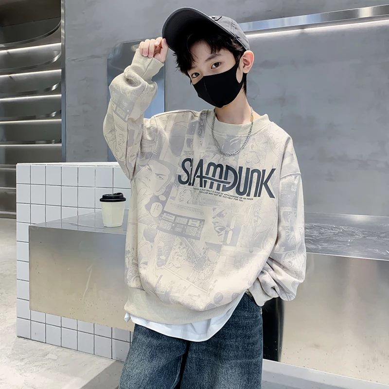 儿童装炸街春秋款秋季潮2024卫衣新款秋装中大童上衣男童