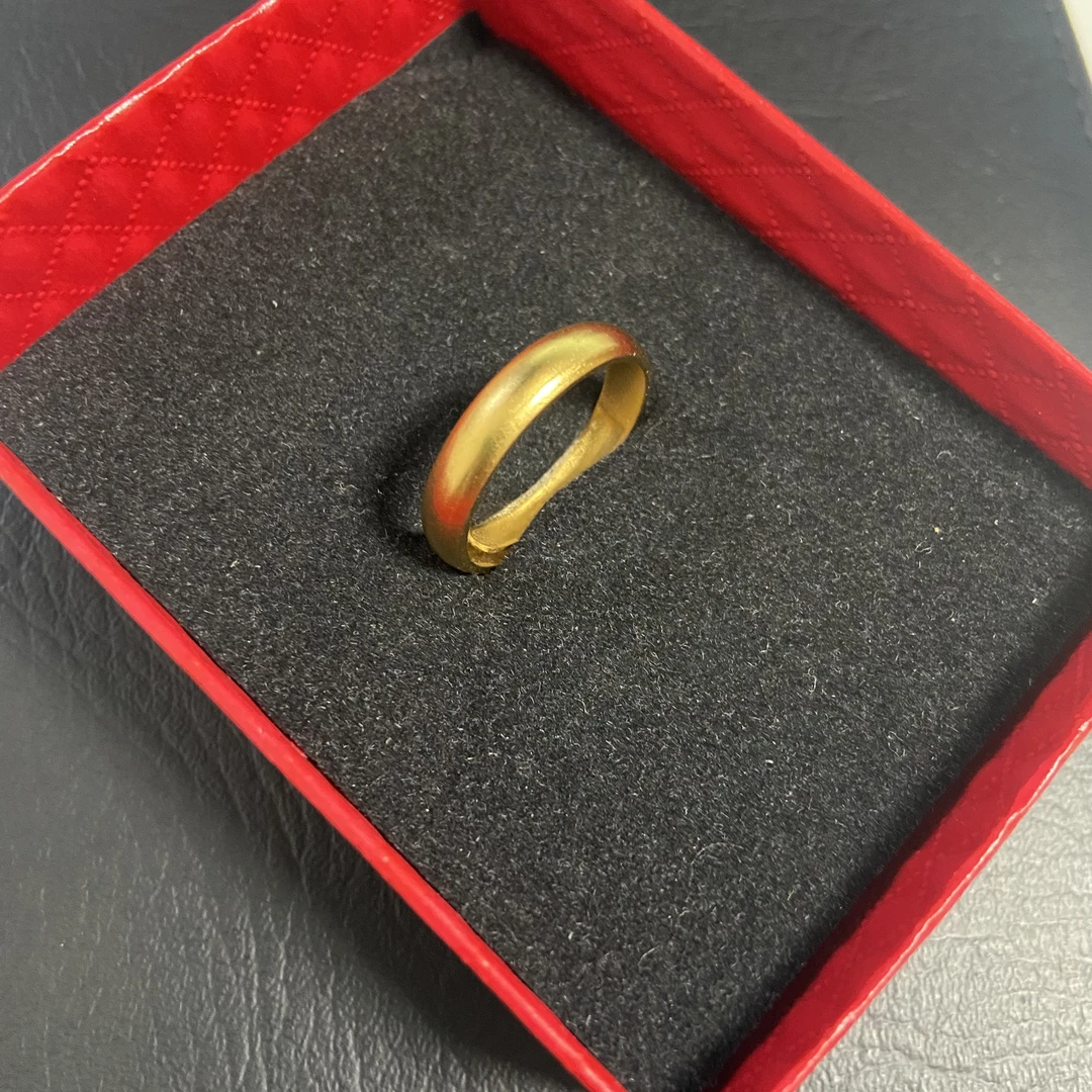 铜合金戒指 【如懿情】开口素圈磨砂亮面造型多种戒指金色传承时尚