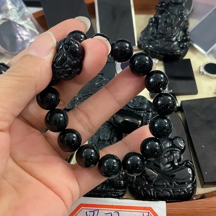 翡翠手链未镶嵌B****g墨翠12