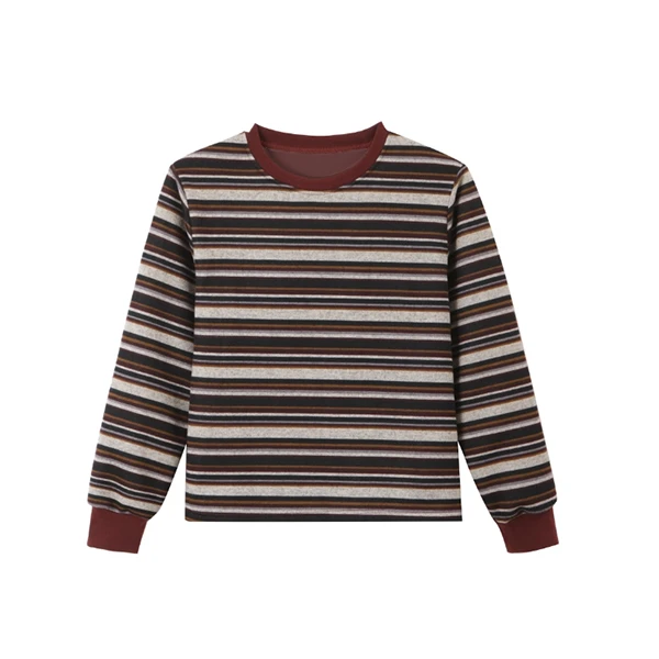 2025春季新款百搭条纹卫衣设计师款8531