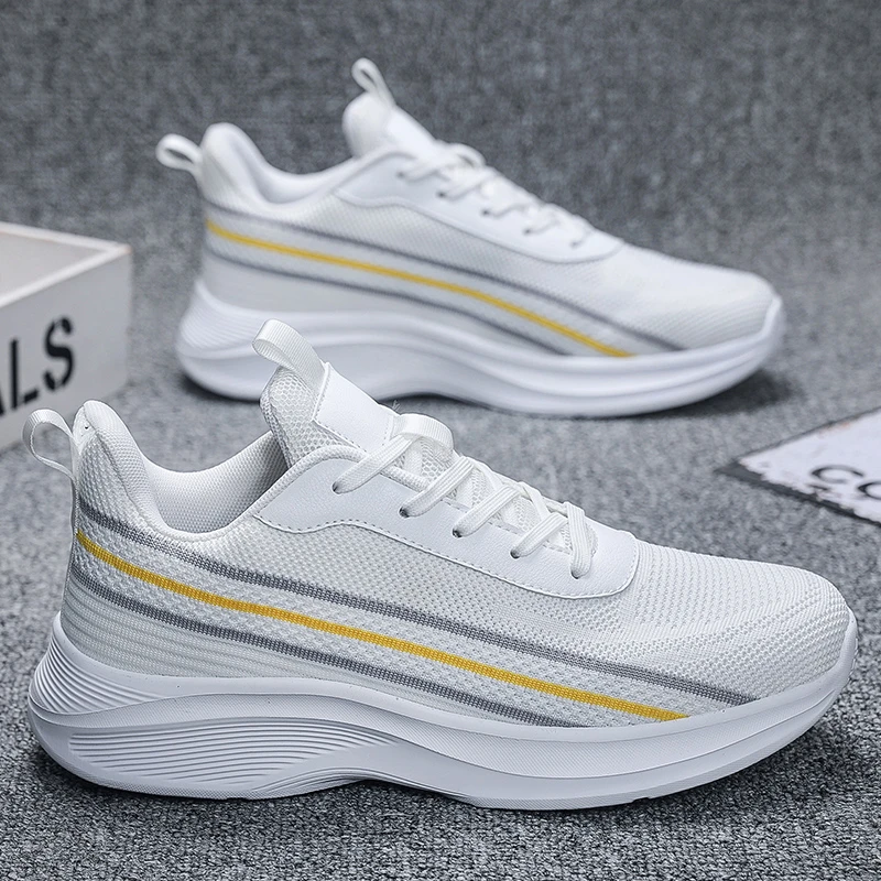 特大码白鞋男48 49 50夏季透气网鞋老爹鞋学生休闲运动鞋白色潮牌