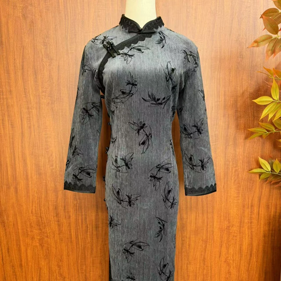 【梦域仙子】2024年秋季新款复古百搭优雅大方日常淑女旗袍