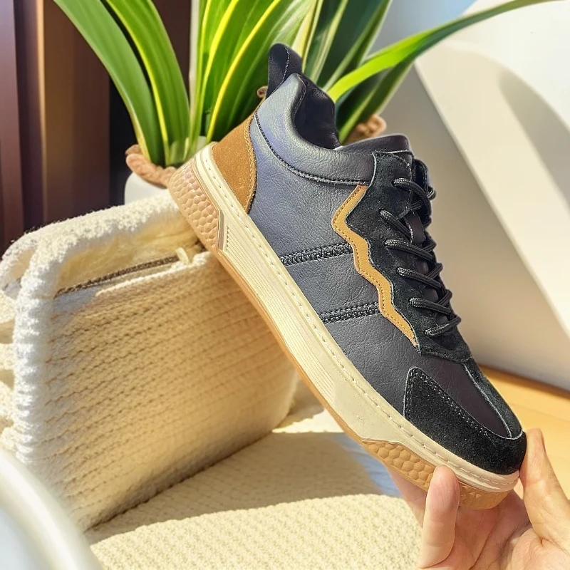 2244男真皮新款板鞋休闲时尚百搭平底男款新疆包邮本地仓