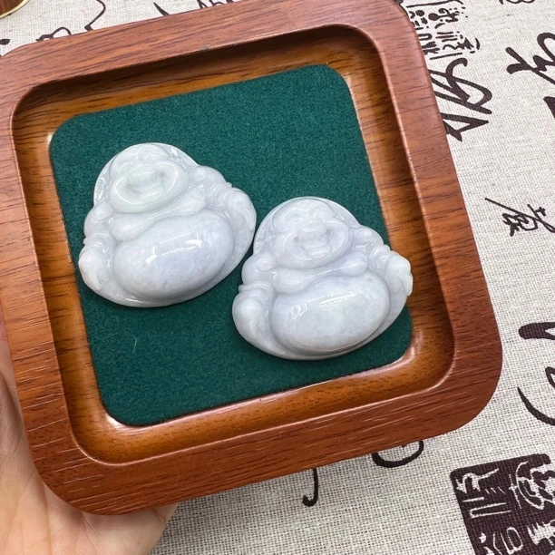 天然玉石翡翠佛公大肚佛(拍一发一多样性发货）