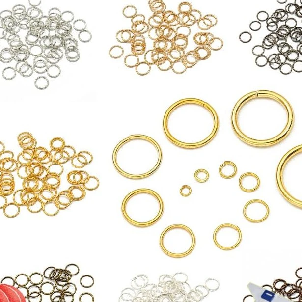 小银色DIY配件500颗单圈挂圈开口圈连接环扣圈配件银色材料银金色
