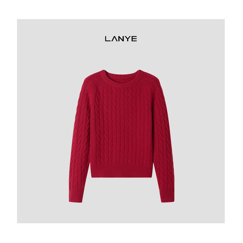 LANYE 【小小力推款】baby绵羊毛套头针织衫毛衣极简时尚人手必入