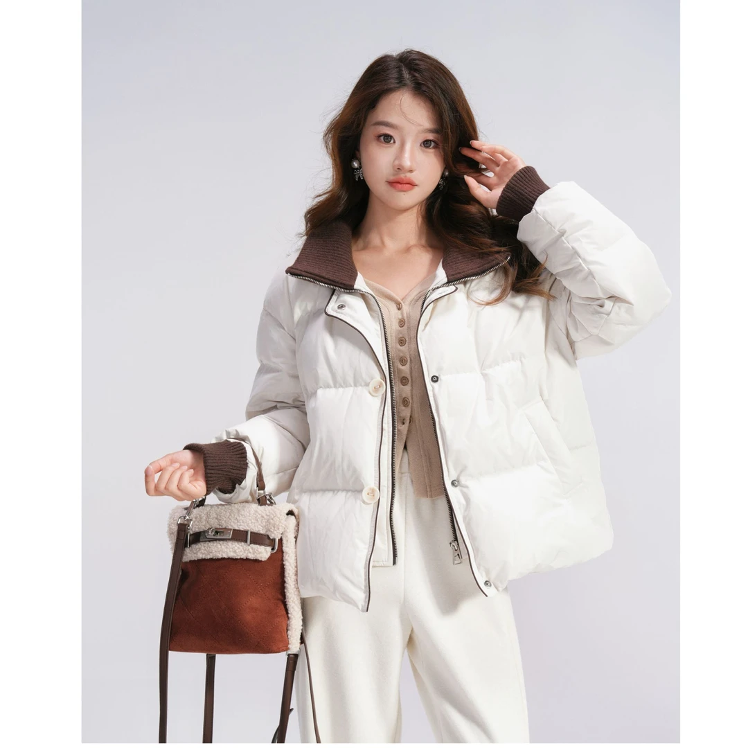 初雪/ co&sheng小个子女定制冬季短款羽绒服时尚保暖休闲百搭简约