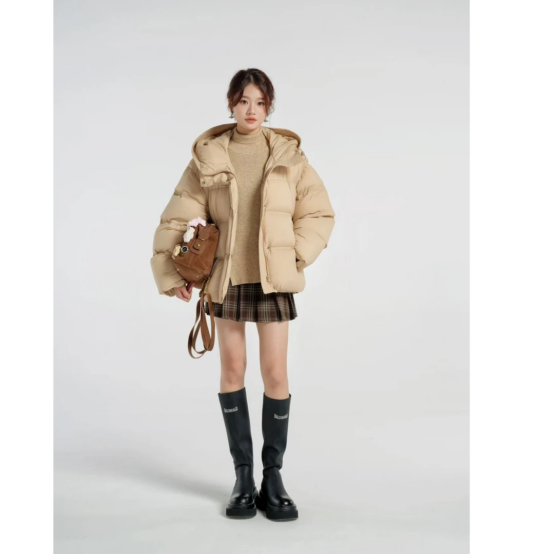 co&sheng小个子女定制冬季短款羽绒服时尚保暖休闲百搭简约