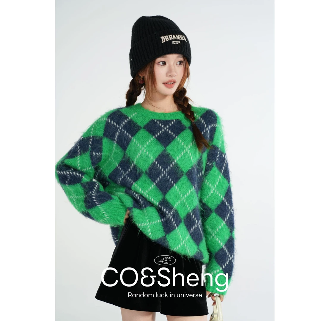 co&sheng小个子定制春季新款针织毛衣轻奢时尚显瘦百搭