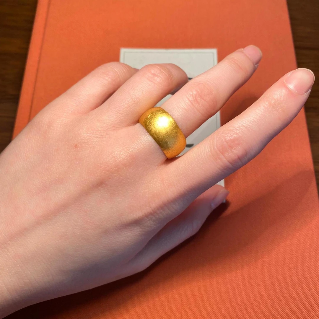 铜合金戒指 复古宫廷风简约轻奢戒指男女款指环时尚小众精致戒指