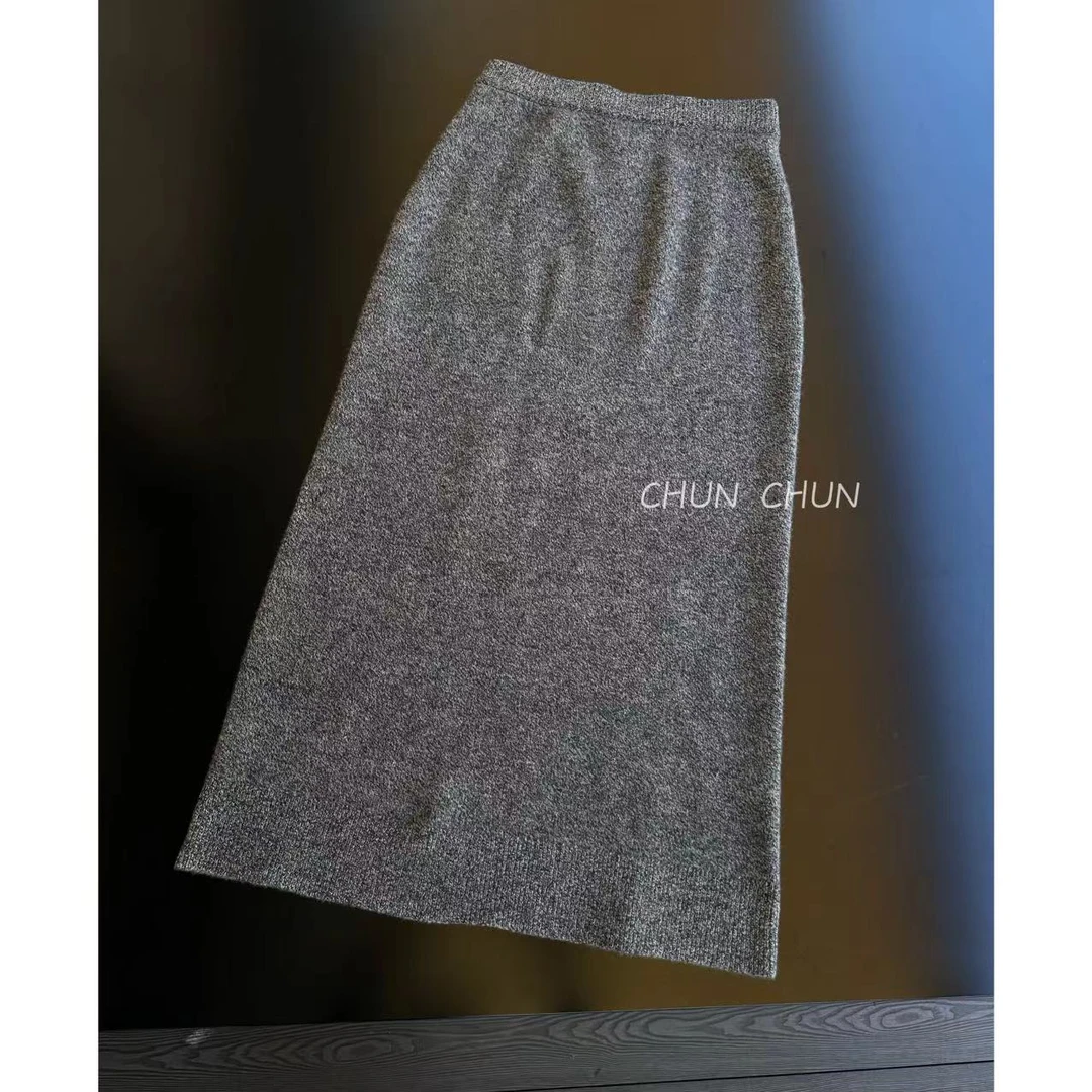 【纯纯女装】高品质气质羊毛半身裙 40727