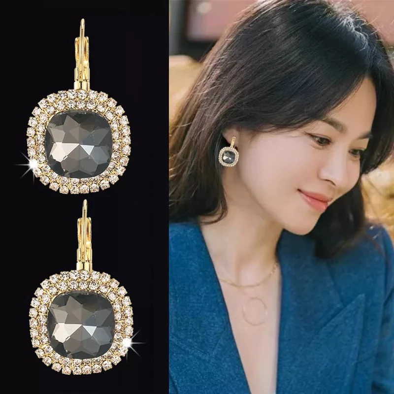 铜合金耳饰 【Q51】气质轻奢百搭简约简约优雅精致网红设计师耳环