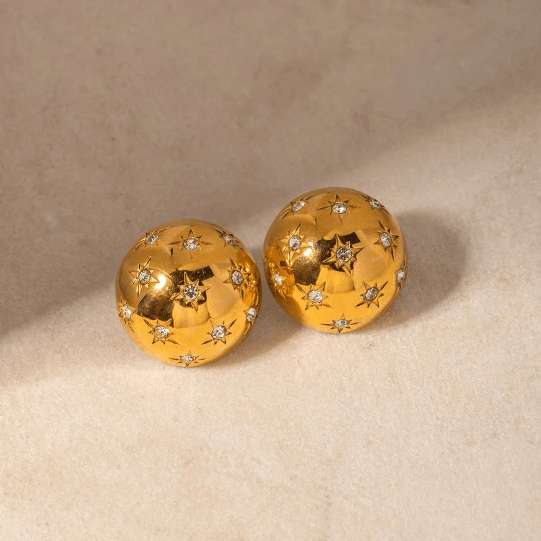 铜合金合金耳饰 【E84】时尚轻奢百搭法式小众设计感耳环