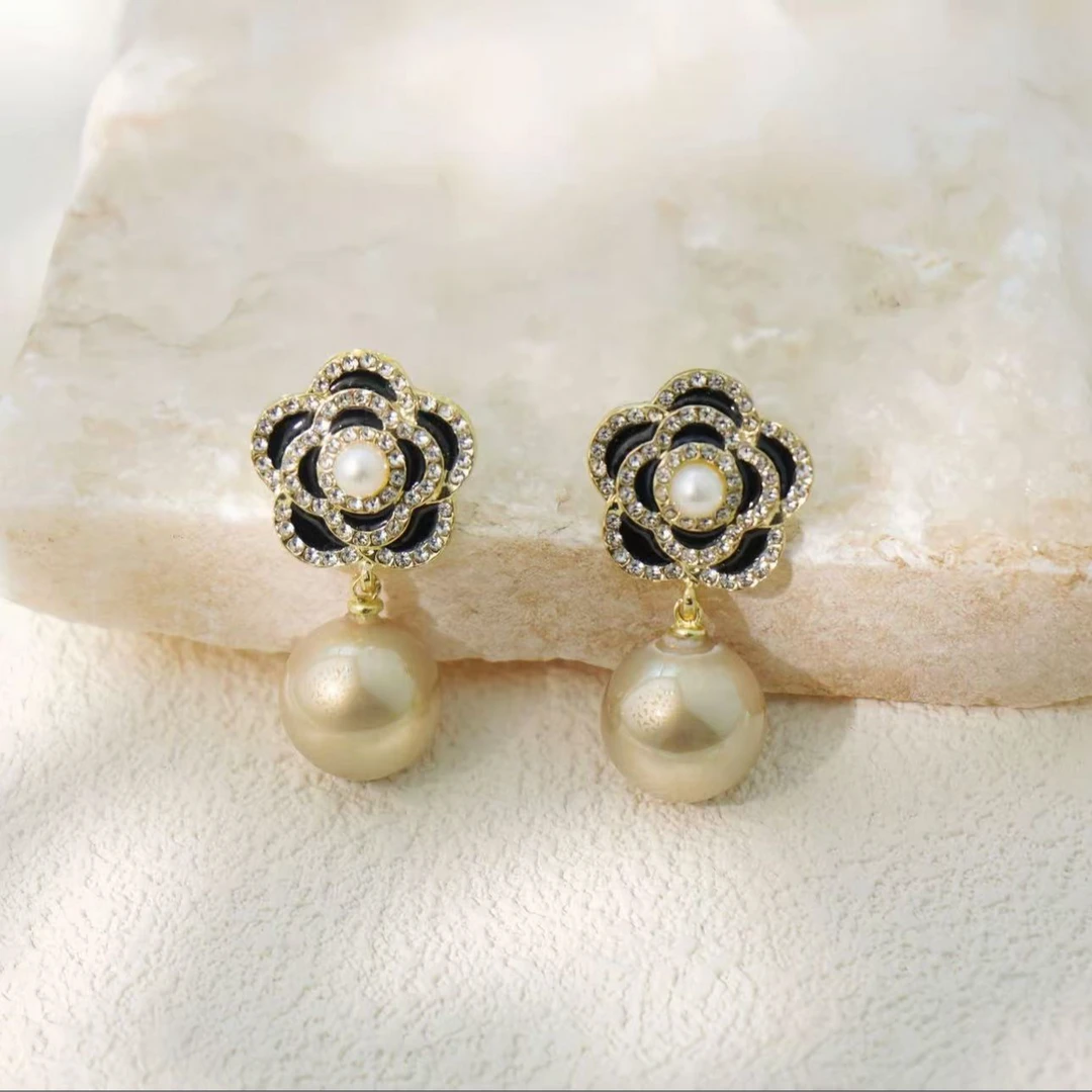 时尚轻奢小清新高级感玫瑰型耳钉耳饰ZD0167