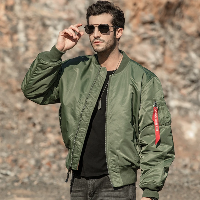 【福利专拍】MA-1飞行夹克户外防风军迷外套Nasa太空总署