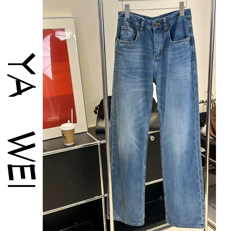 亚薇【惬意】CL复古蓝色牛仔裤028-NZ955