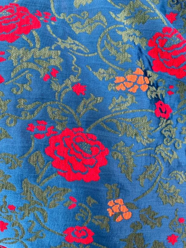 【仿漳绒高货牡丹加厚】高支高密高端冬季面料