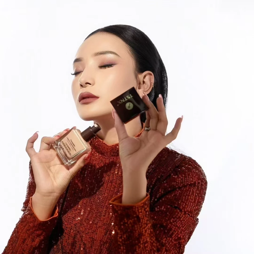 TSTNX防水控油柔雾哑光紧致遮瑕持妆粉底液正品定妆不脱妆持久