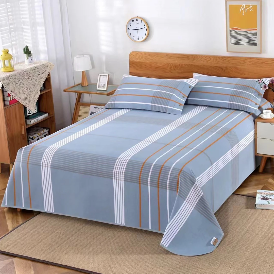 【美棉】高端  老式粗布 加厚软凉席 条纹款（会缩水）