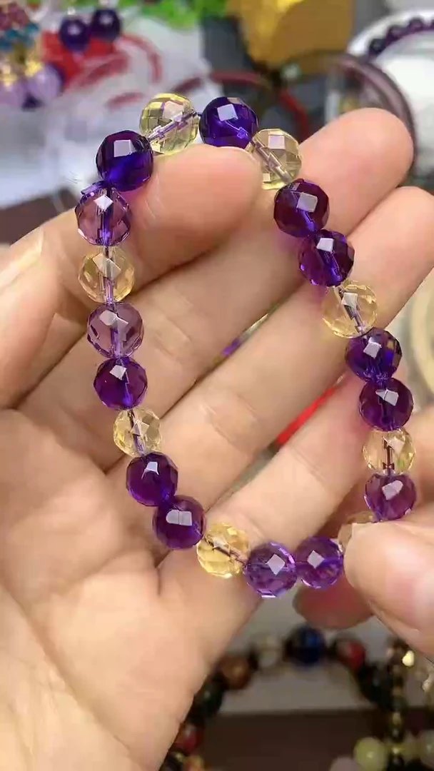 【闪购商品】水晶手链银S925镶嵌天然水晶手串