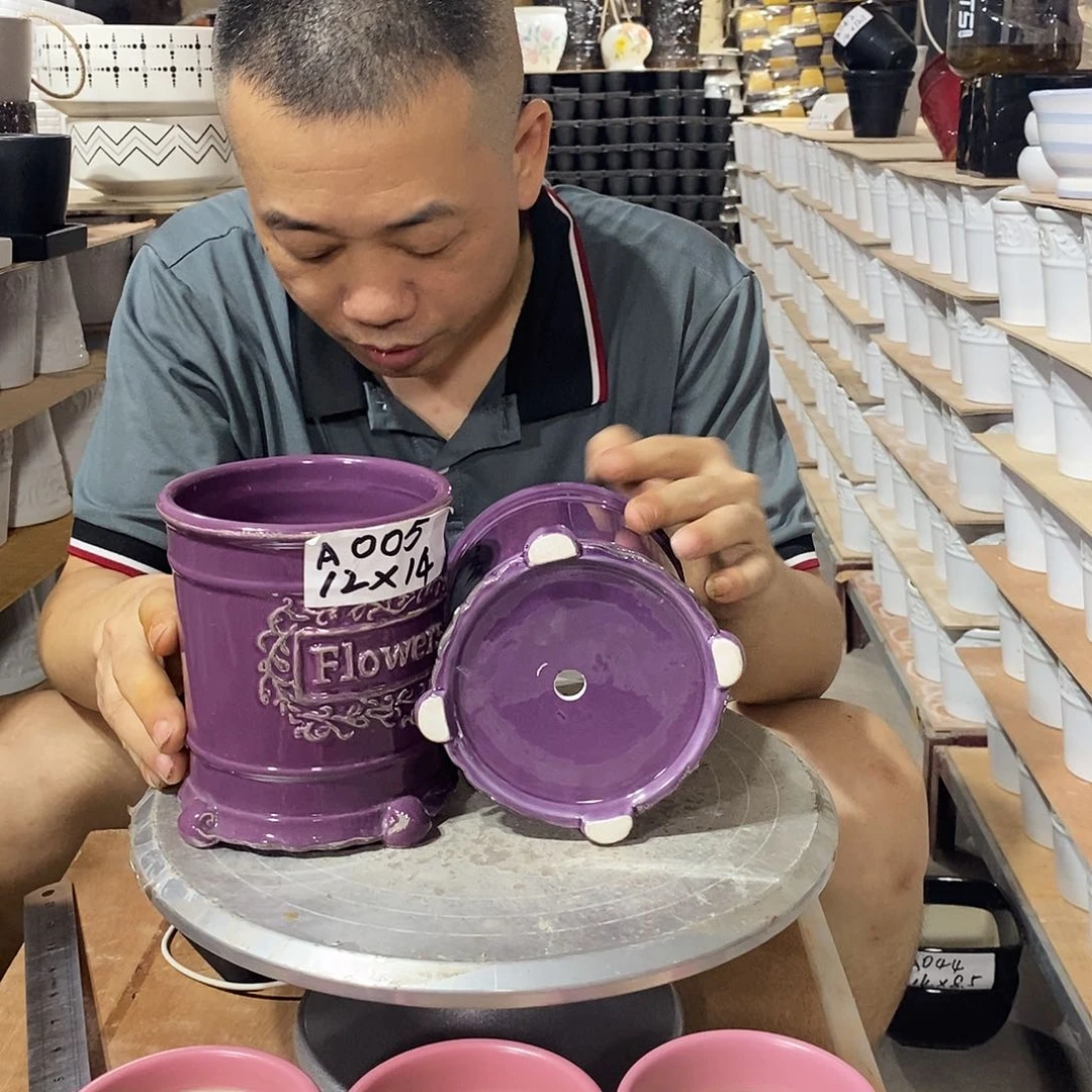 【闪购商品】红陶20CM（含）-50CM（不含）A005-2紫