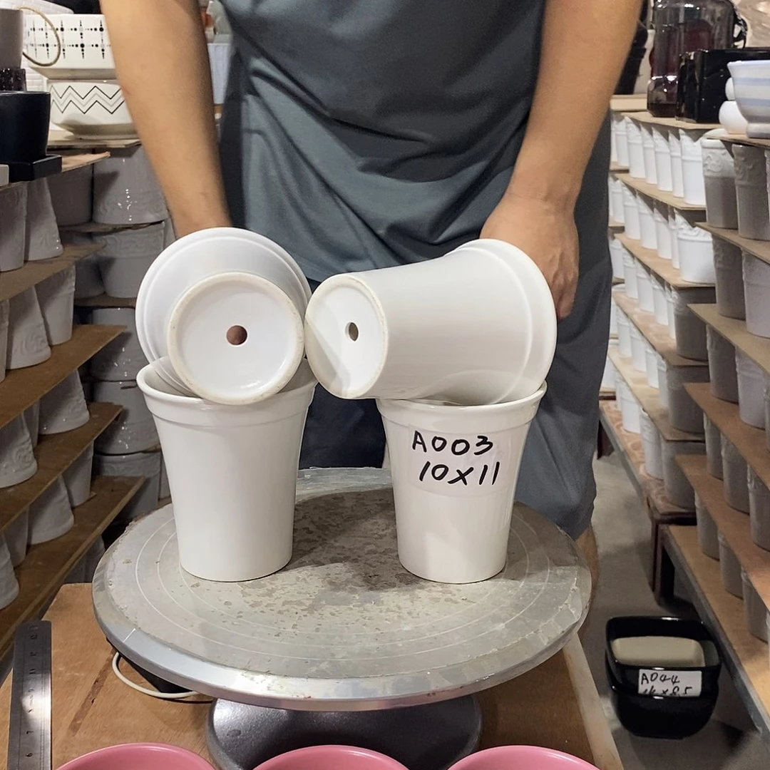 【闪购商品】红陶20CM（含）-50CM（不含）A003-4白