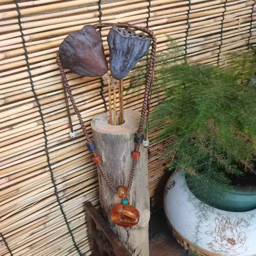 非金属布艺项链 项链时尚个性精美颈链纹路随机带香味