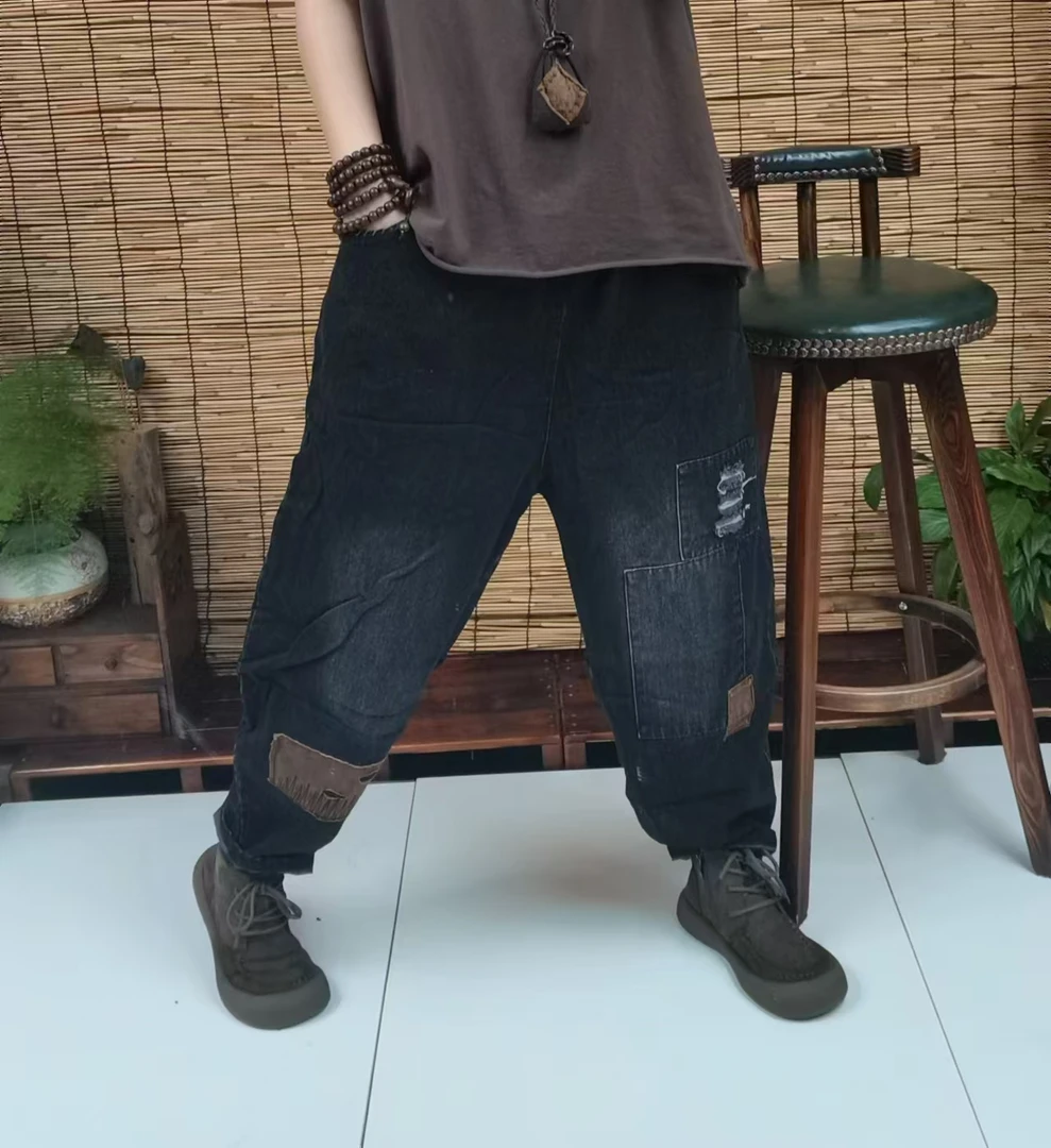 382秋季贴布牛仔裤（长90，90-150斤）