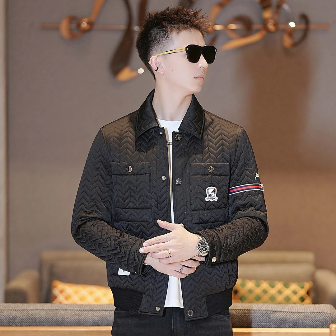 【I.TEX】 2024冬季保暖外套时尚棉服痞帅男士设计款修身高档防寒服