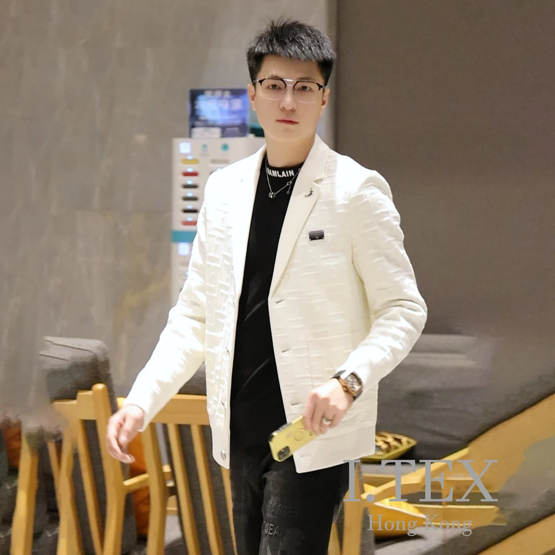 I.TEX品牌/2023秋冬新款潮流时尚夹克男士休闲双色方标冬季外套