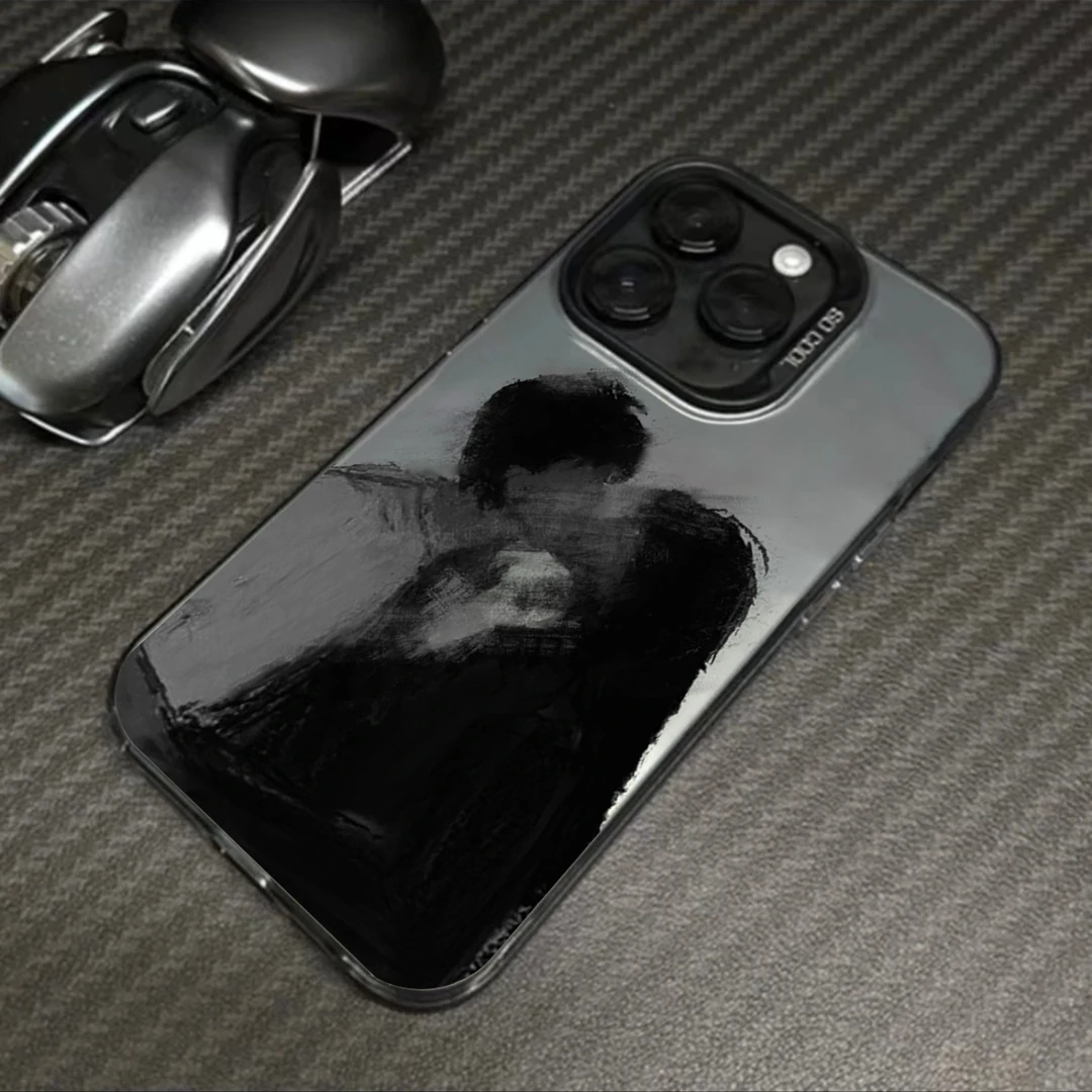艺术男女苹果14Plus手机壳iPhone13promax抽象12创意简约风XS/XR