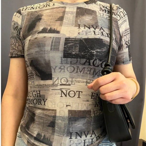 【熹彩喵精品女装】韩版夏季女装短袖T恤圆领显瘦百搭上衣