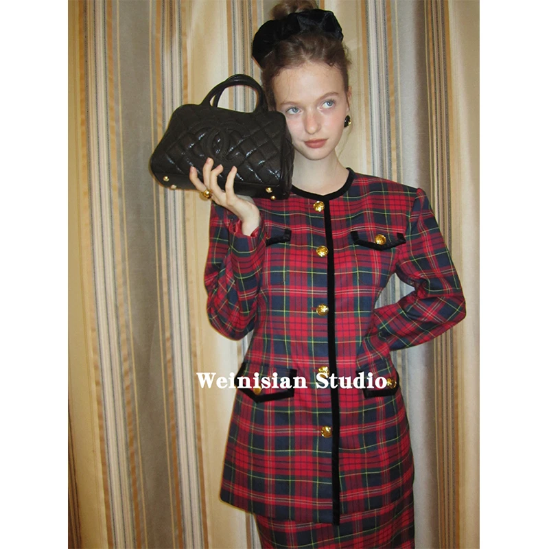 (雅典娜之作) 中古格子套装230271