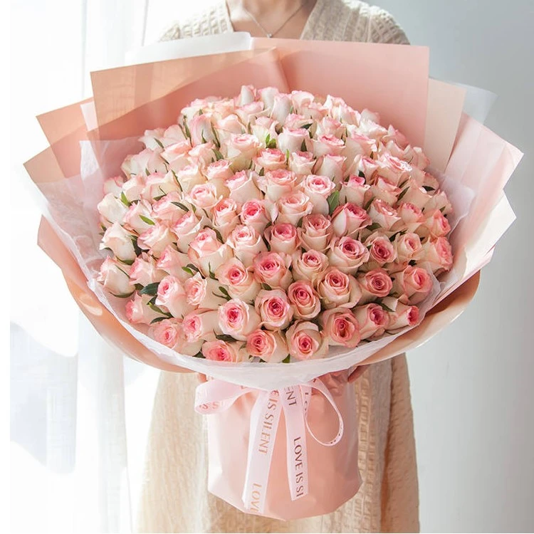 鲜花同城配送爱莎公主99枝艾莎玫瑰99枝新鲜精选浪漫求婚大花束