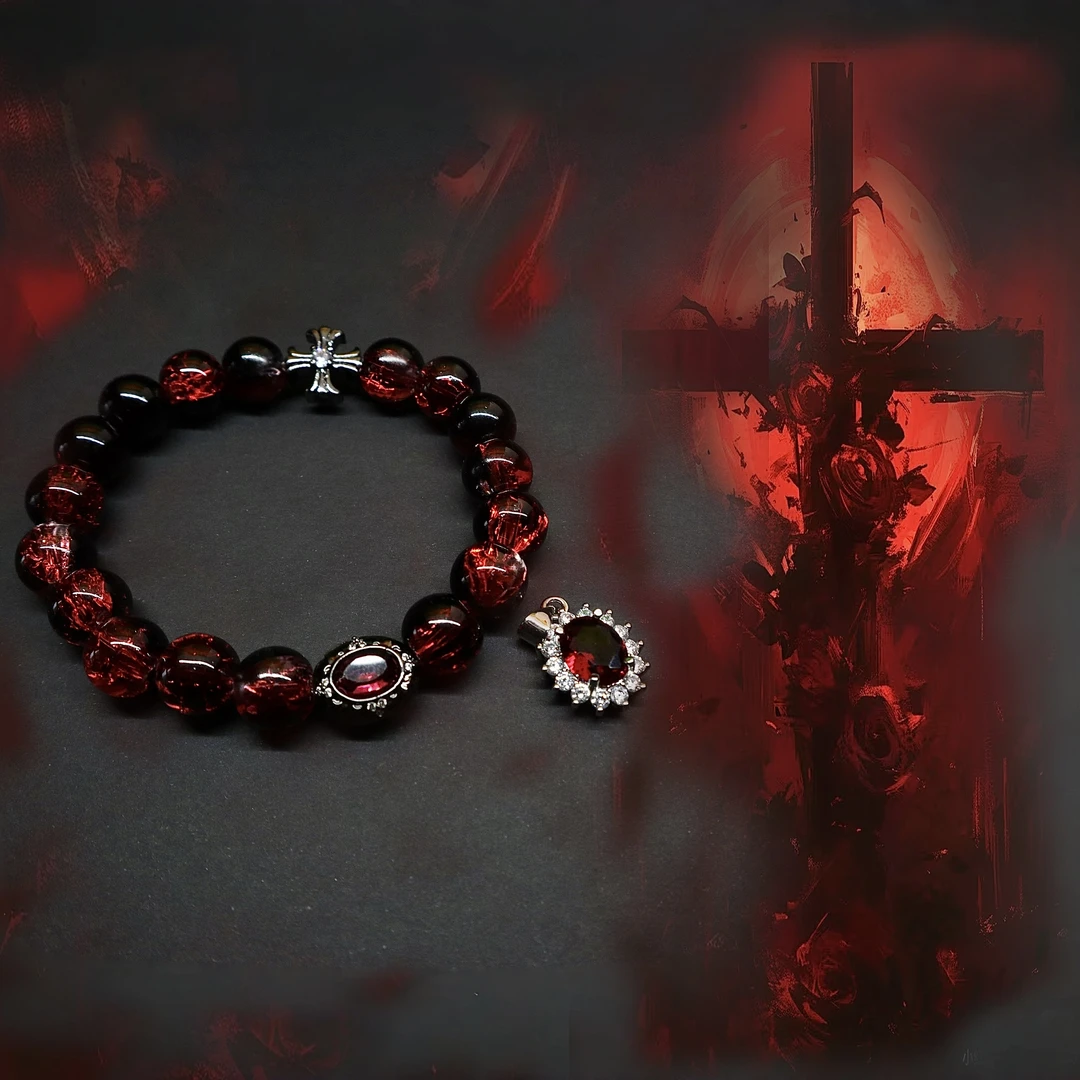 非金属玻璃手链 原创设计 小众高级感时尚嘻哈百搭手串男潮饰品女