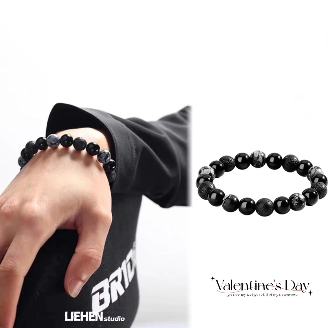 非金属树脂手链 小众高级感手链嘻哈手串时尚男情侣手绳简约饰品