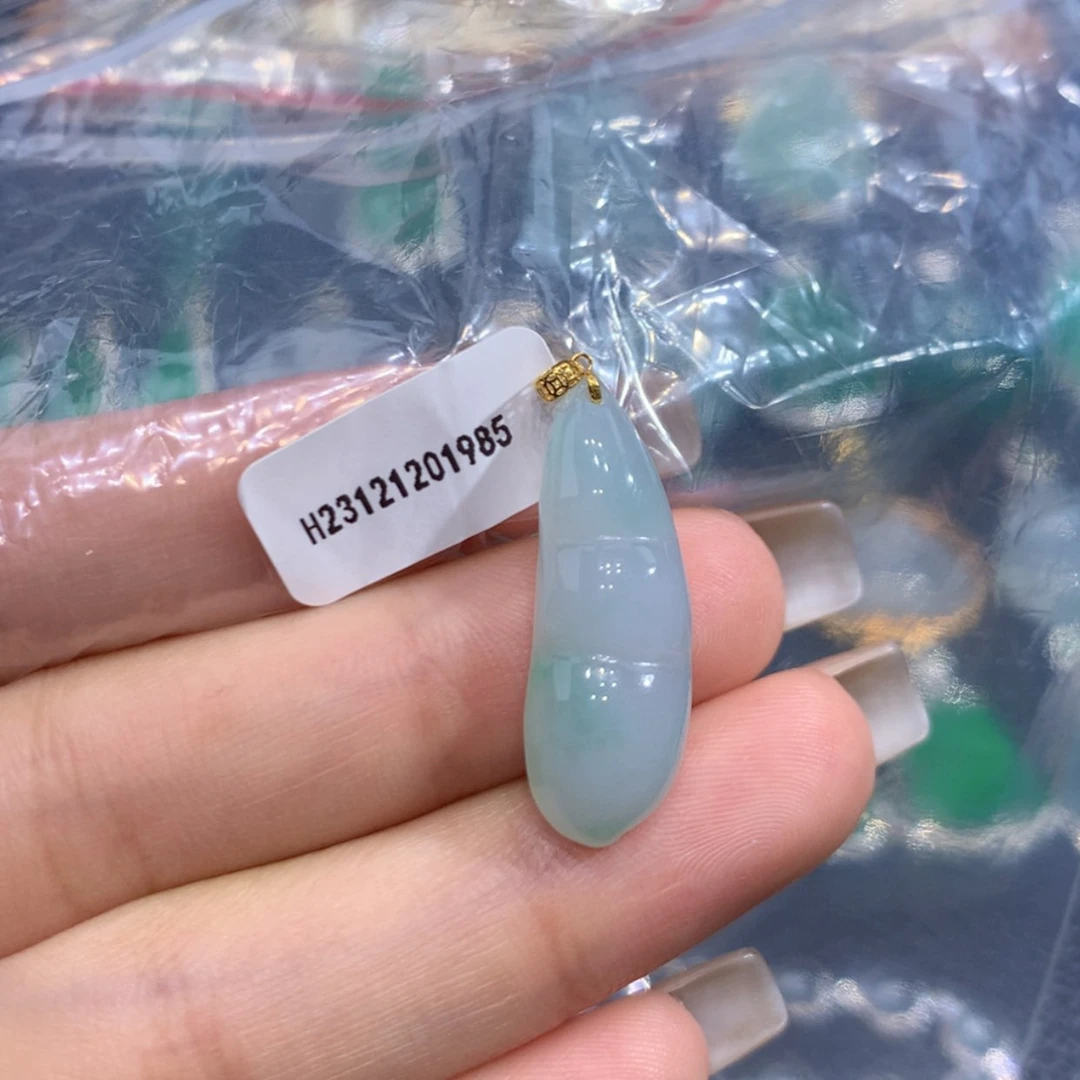 【闪购商品】翡翠颈饰18K金镶嵌用****5