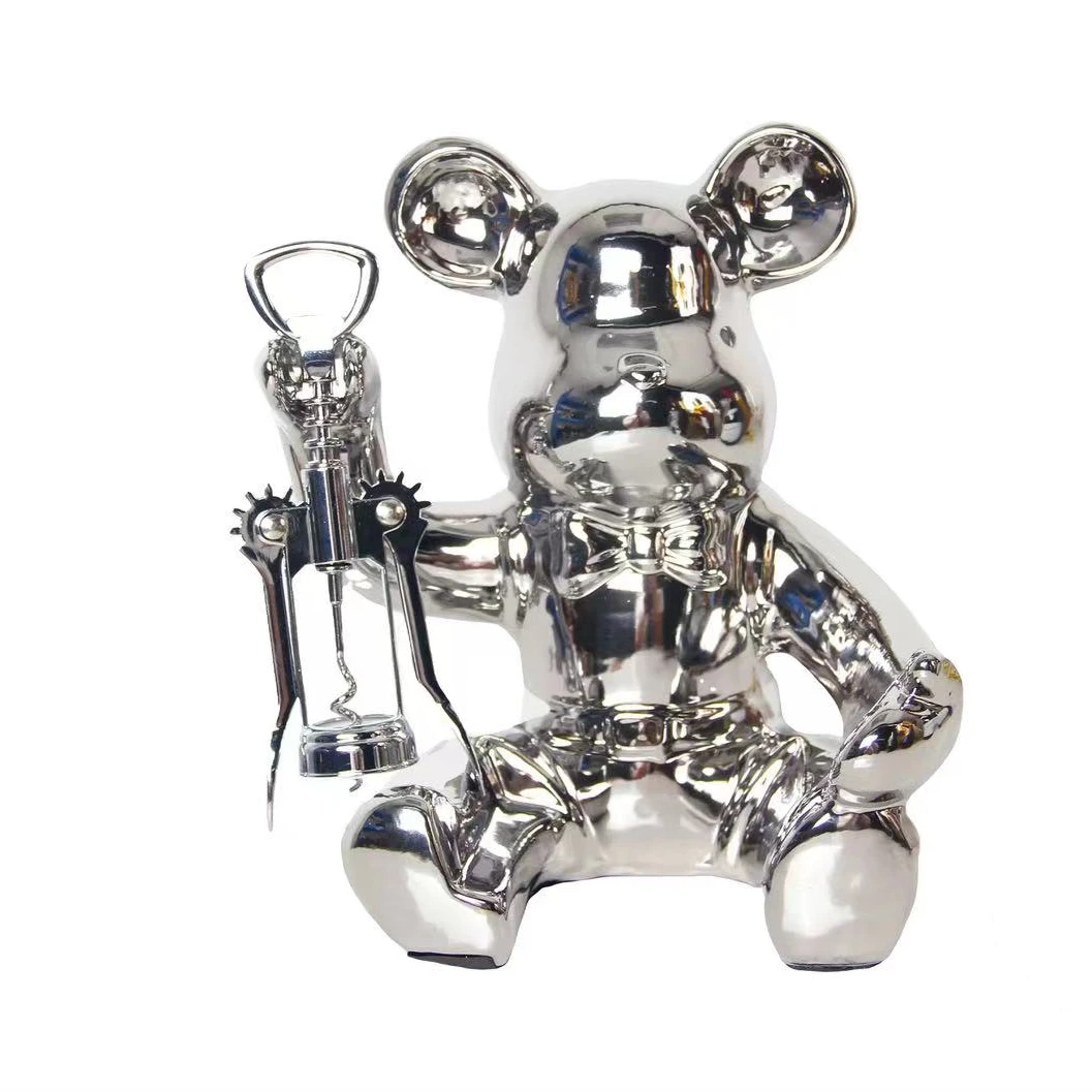 暴力熊酒架酒柜创意家居装饰客厅电视柜摆件轻奢高档工艺品