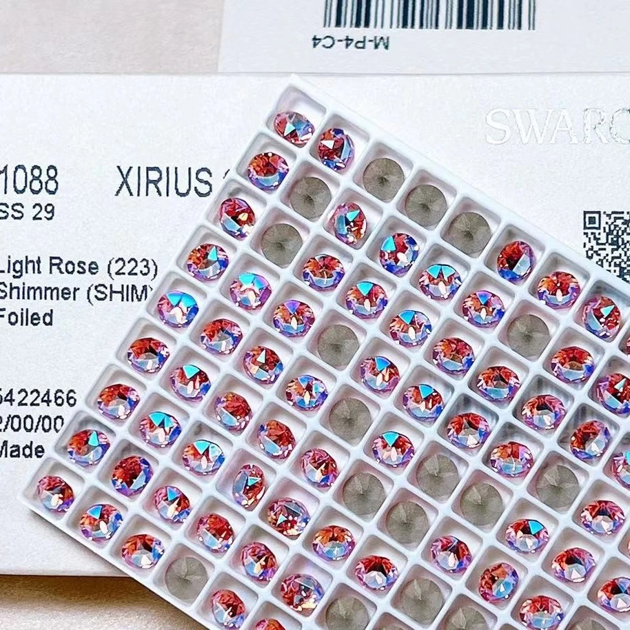 《华子》尖底圆钻 正品施家钻美甲钻华子爆闪超闪钻饰指甲饰品