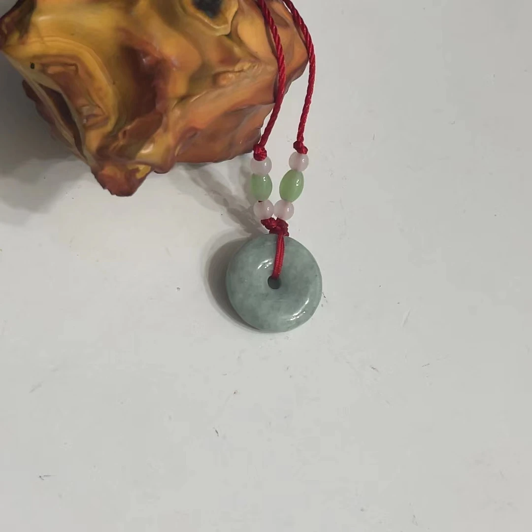 天然缅甸a货翡翠平安扣吊坠 F282—多样性发一件