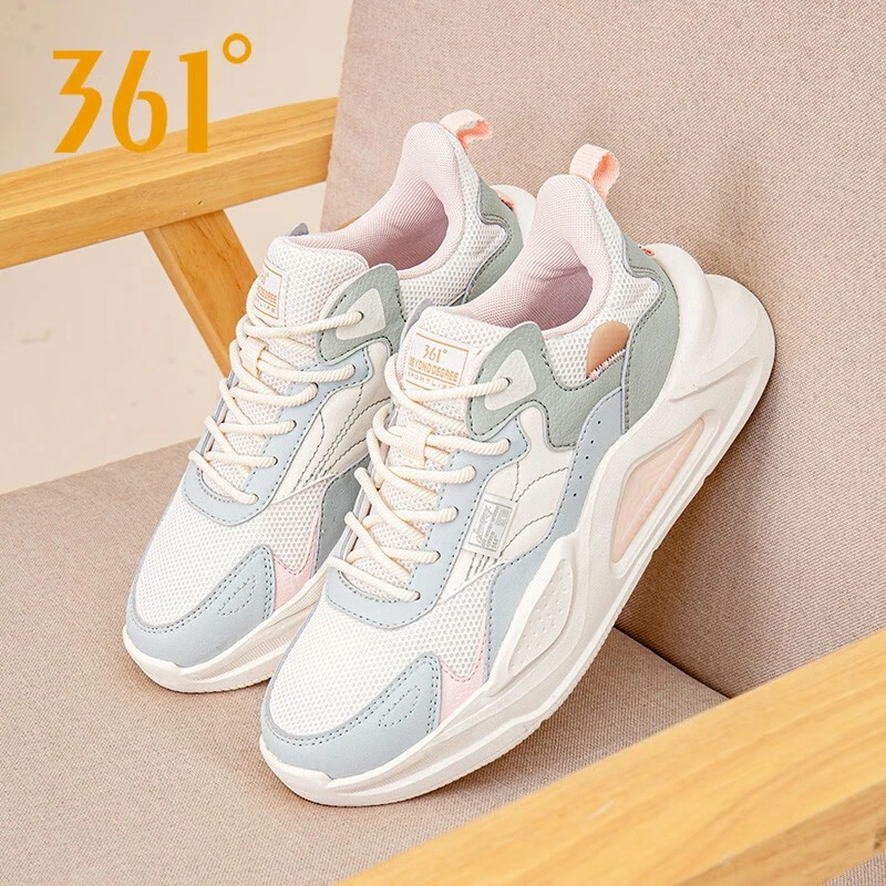 361°女鞋运动鞋2025夏软底避震百搭潮流休闲鞋学生网面透气跑步鞋