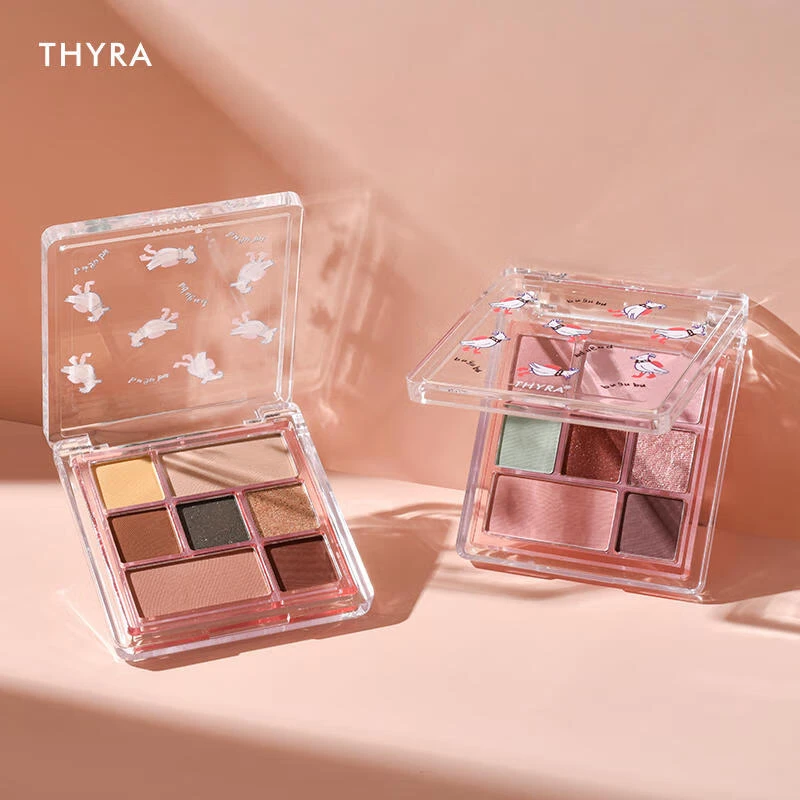 昙雅（Thyra）童趣眼影组合盘七色日常大地色哑光珠光亮片腮红学