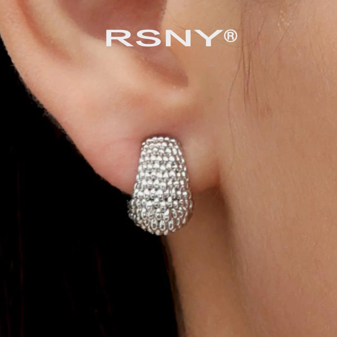 铜合金耳饰 [新品]RSNY罗马造型耳环轻奢设计2025新款简约欧美