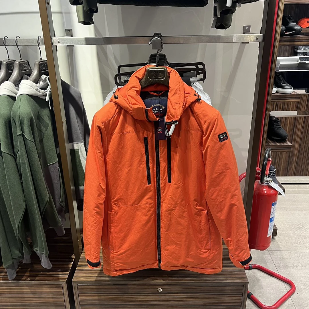 保鲨 不退换 男款橙色长款棉服  下单联系客服