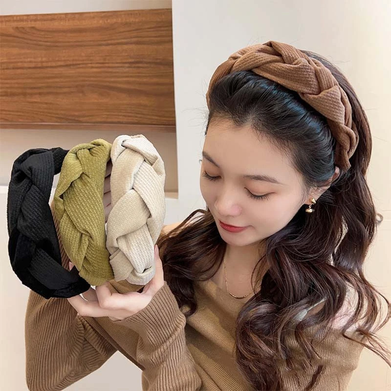 2023年新款网红高颅顶海绵洗脸发箍女气质发卡头箍高级感发饰秋冬