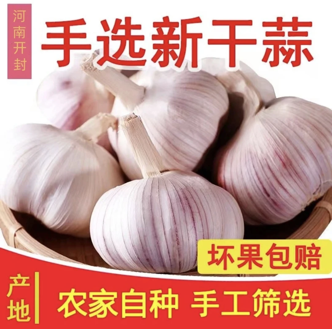 【精选大蒜】新干蒜紫白皮大蒜头0.5斤1斤3斤5斤9自种农家种植基地