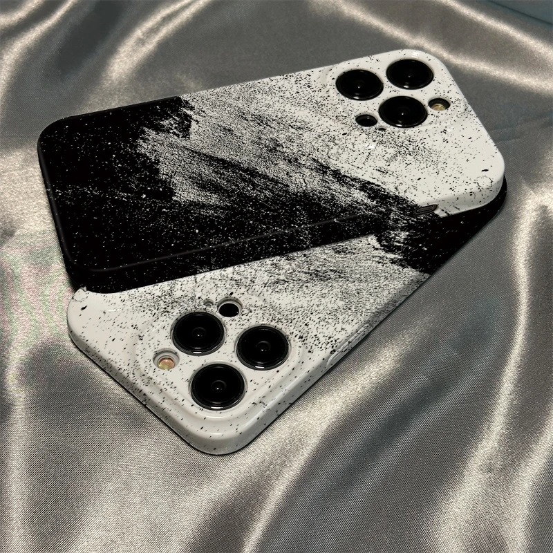 适用苹果14promax手机壳iphone13亮面12/11全包xr女套xs潮手机壳