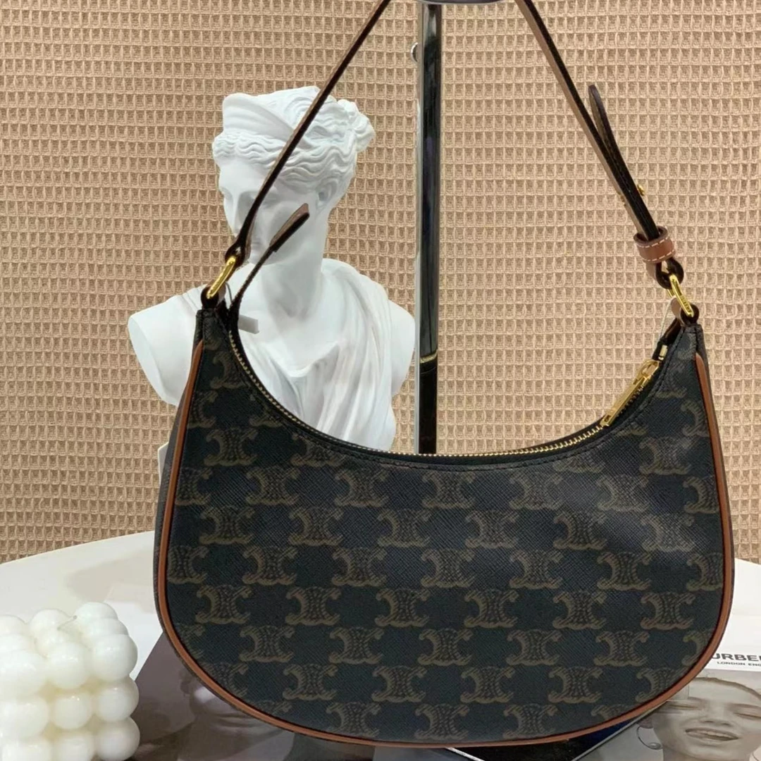 99新 Celine/思琳 瑟琳celine ava腋下黑花包/公价11500/严选